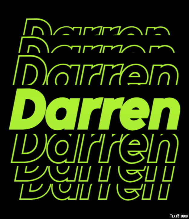 Darren Text effect