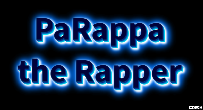 PaRappa the Rapper Efecto de Texto