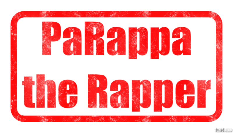 PaRappa the Rapper Efecto de Texto