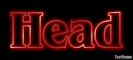 Head Texteffekt
