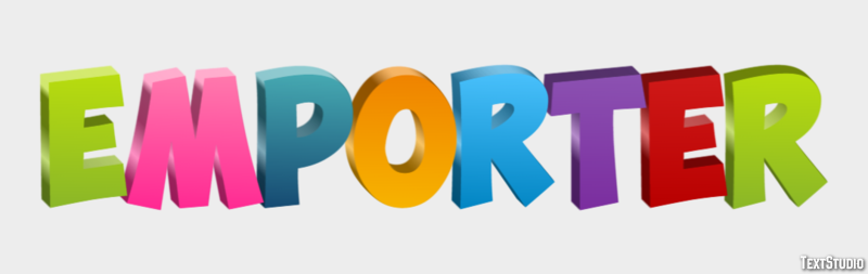 Emporter Effet de texte