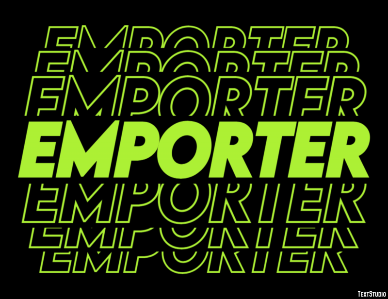 Emporter Effet de texte