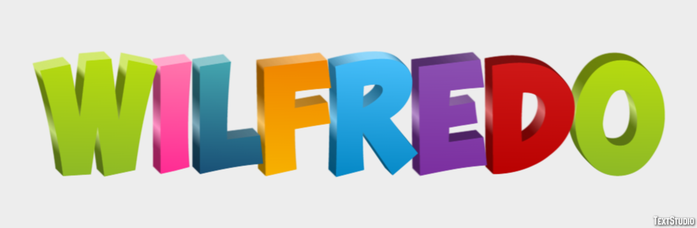 Wilfredo Text Effect