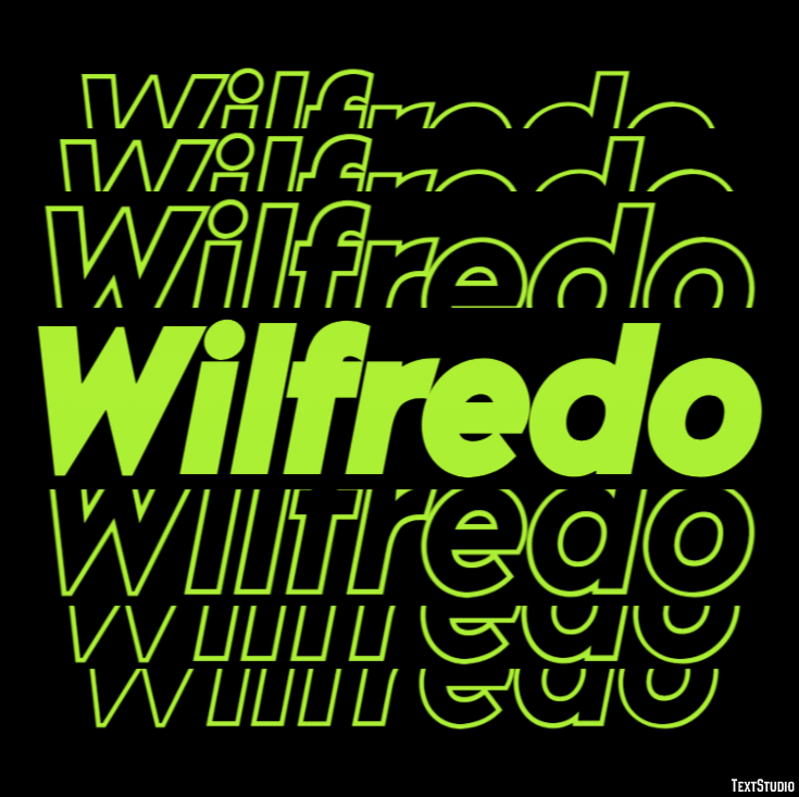 Wilfredo Text Effect