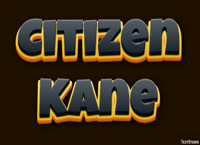 Citizen Kane Text Effect