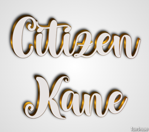 Citizen Kane Text Effect