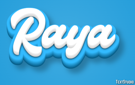 Raya Efecto de Texto