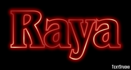Raya Efecto de texto