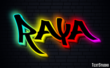 Raya Efecto de texto