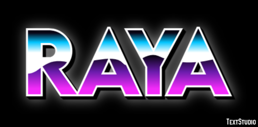 Raya Efecto de Texto
