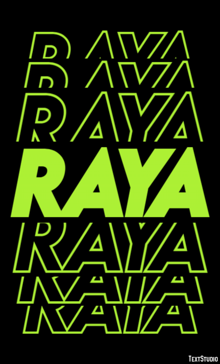 Raya Efecto de Texto