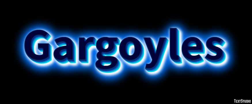 Gargoyles Efeito de texto