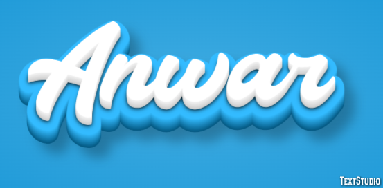 Anwar Text effect