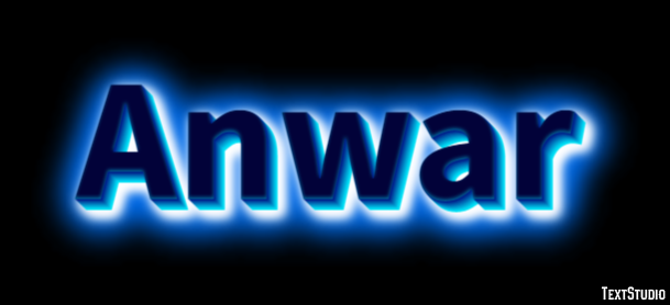 Anwar Text effect