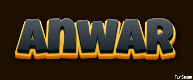 Anwar Text effect