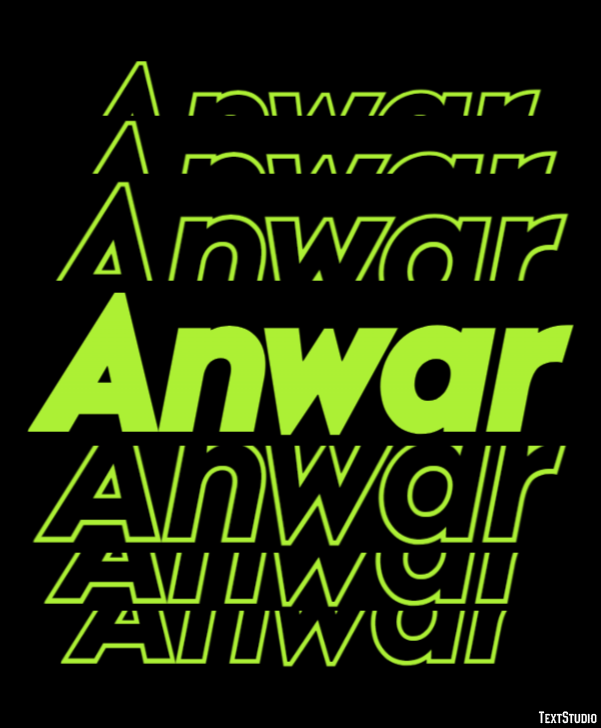Anwar Text Effect