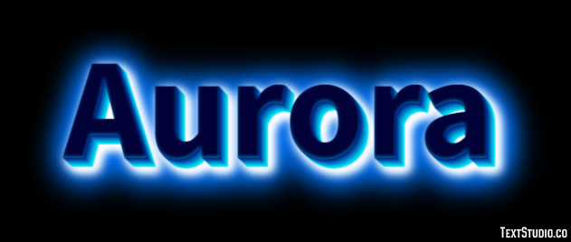 Aurora Efeito do texto
