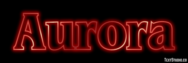 Aurora Efeito do texto
