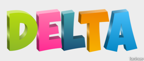 Delta Tekst Effect