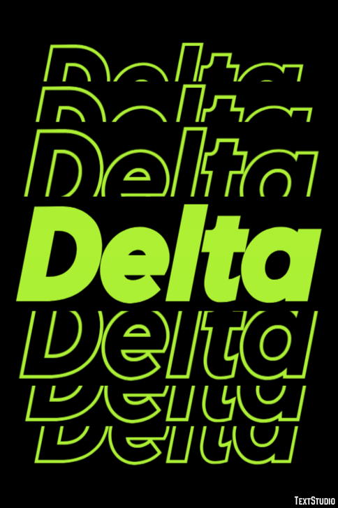 Delta Tekst Effect