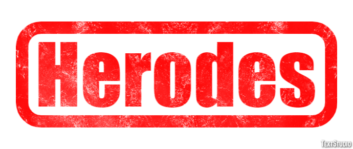 Herodes Efecto de texto