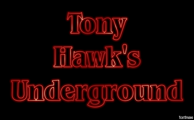Tony Hawk's Underground Tekst Effect