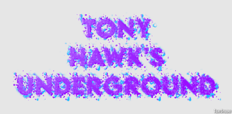 Tony Hawk's Underground Effetto testo