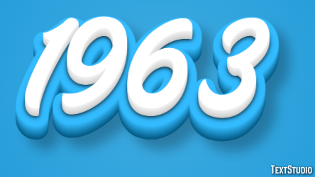 1963 Text Effect