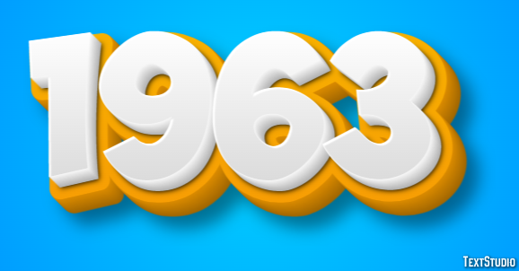 1963 Text Effect