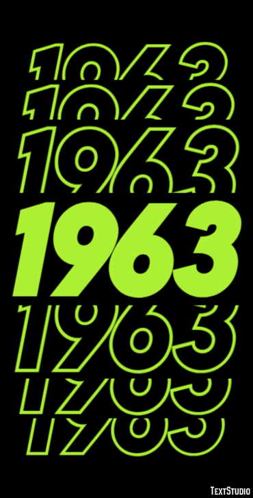 1963 Text Effect