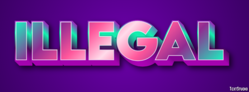 Illegal Text Effect