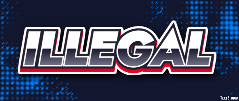 Illegal Text Effect