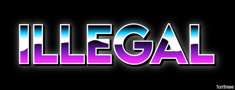 Illegal Text Effect