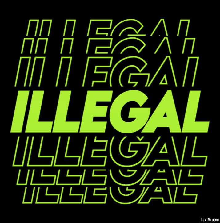 Illegal Text Effect