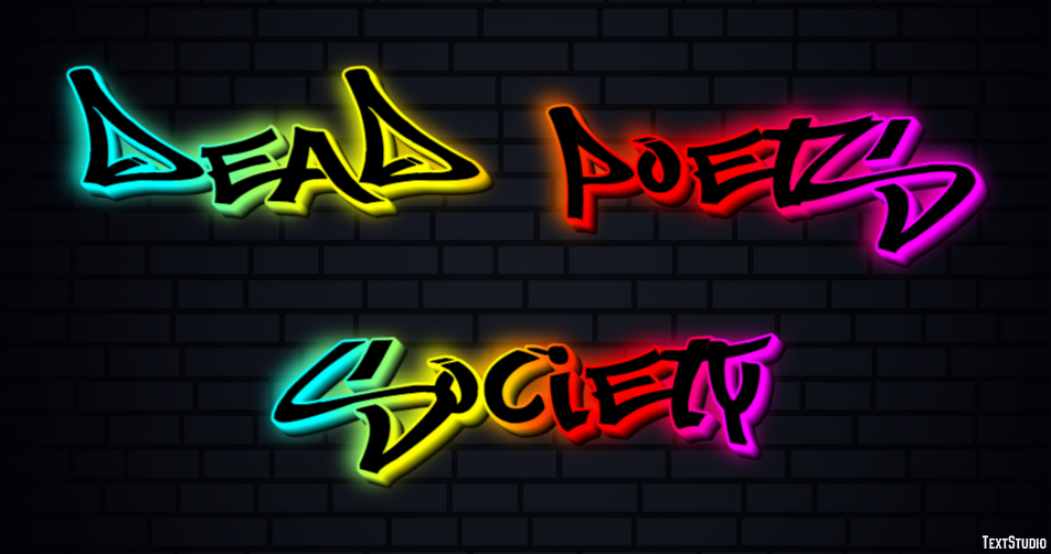Dead Poets Society Text Effect
