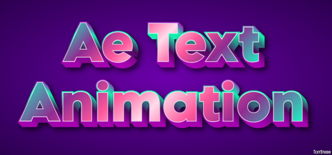 Ae Text Animation Tekst Effect