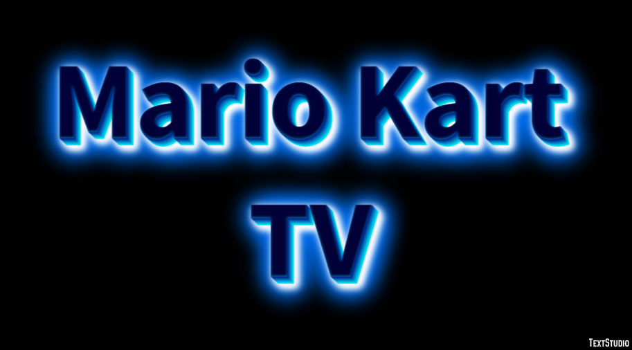 Mario Kart TV Text Effect