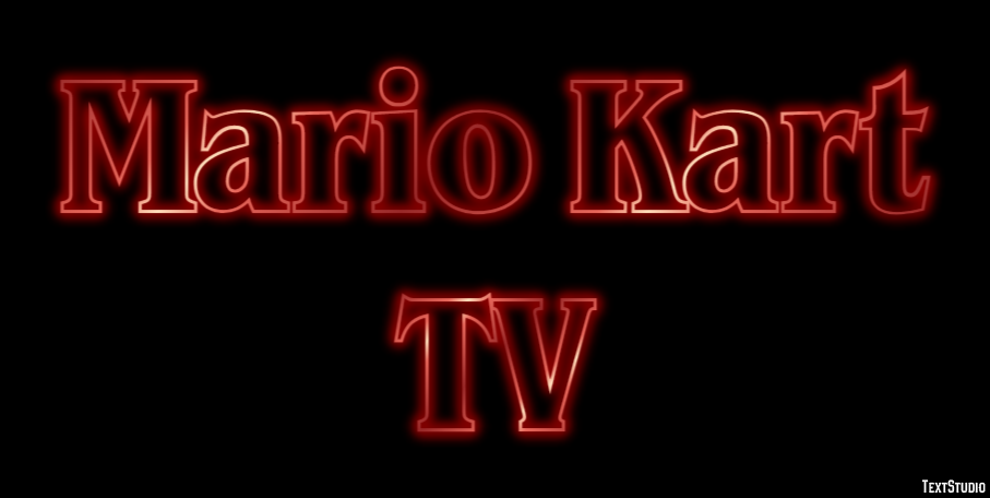 Mario Kart TV Text Effect