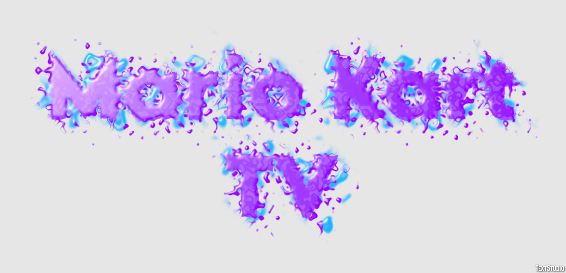 Mario Kart TV Text Effect