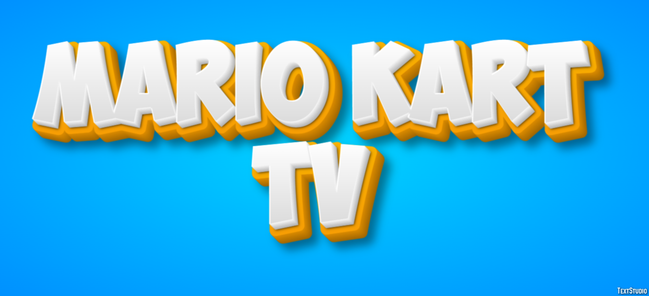 Mario Kart TV Texteffekt