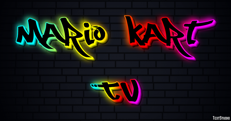 Mario Kart TV Effetto testo