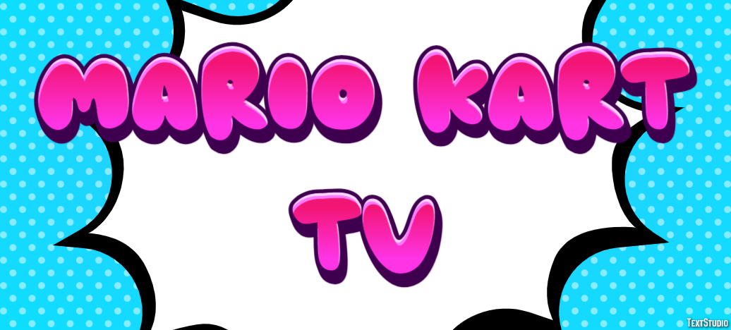 Mario Kart TV Text Effect