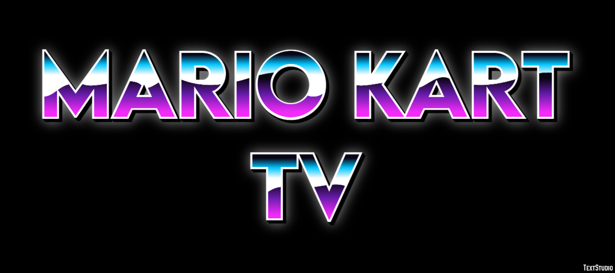 Mario Kart TV Text Effect