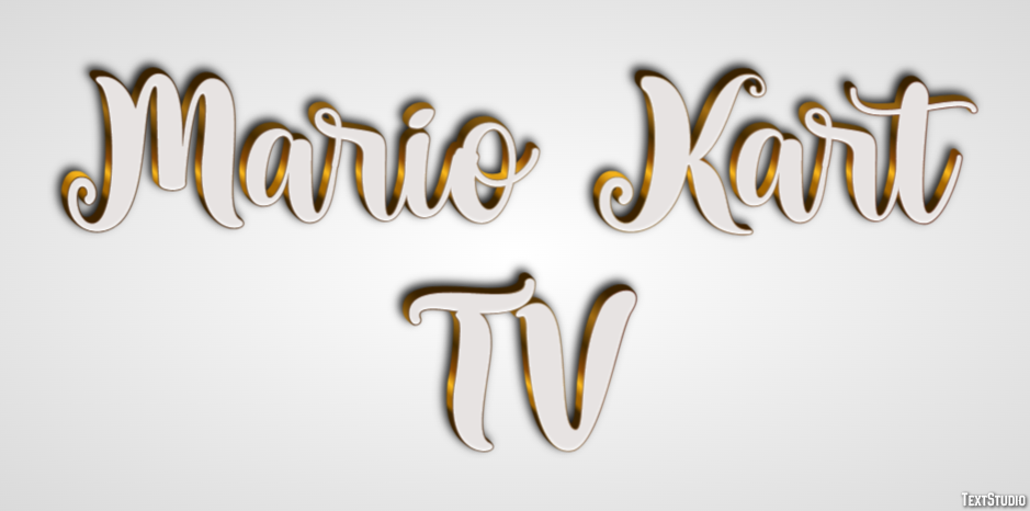 Mario Kart TV Text Effect