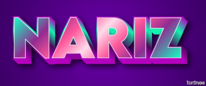 Nariz Text Effect