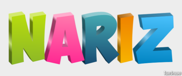 Nariz Text Effect