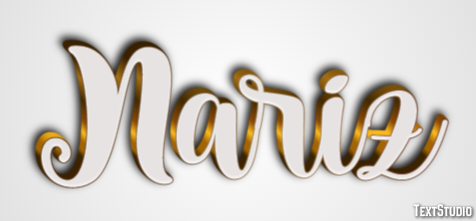 Nariz Text effect
