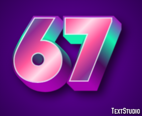 67 Tekst Effect