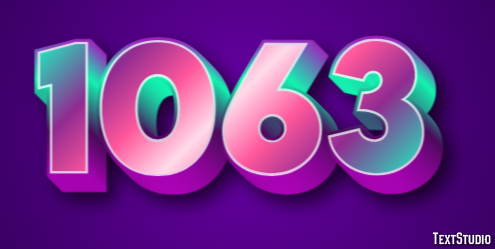 1063 Эффект текста
