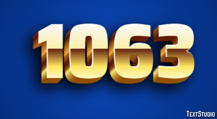 1063 Эффект текста